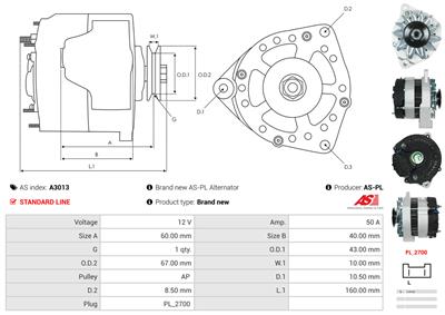 AS-PL A3013 EAN: 5901259403527.