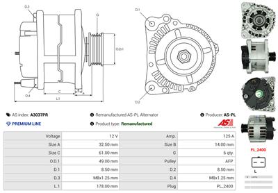 AS-PL A3037PR EAN: 5902129077954.