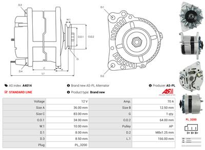 AS-PL A4014 EAN: 5901259404982.
