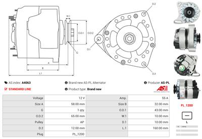 AS-PL A4063 EAN: 5901259405569.