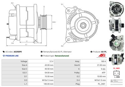 AS-PL A5295PR EAN: 5902129082910.