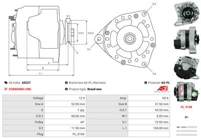 AS-PL A9227 EAN: 5902129033783.