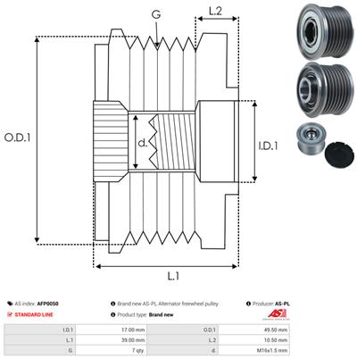 AS-PL AFP0050 EAN: 5901259438963.