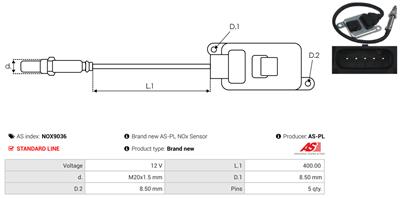 AS-PL NOX9036 EAN: 5902129166207.