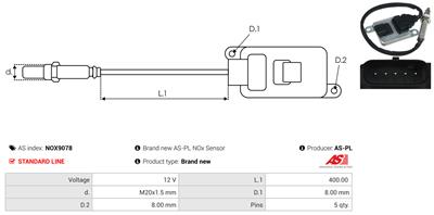 AS-PL NOX9078 EAN: 5902129166627.