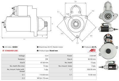 AS-PL S0303 EAN: 5901259460728.