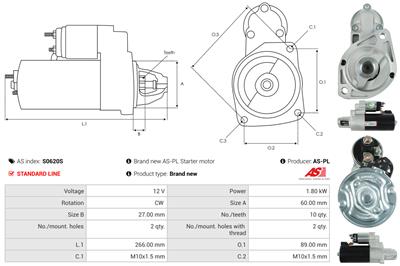 AS-PL S0620S EAN: 5902129047827.