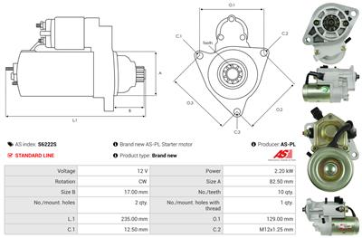 AS-PL S6222S EAN: 5902129052401.