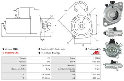 AS-PL S9254 EAN: 5902129028222.