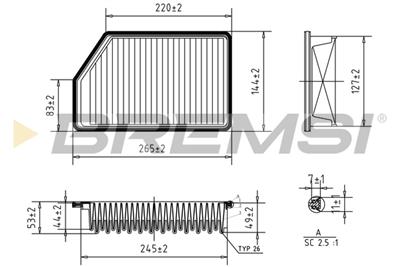 BREMSI FA1200 Číslo výrobce: AA1200. EAN: 8050141078088.