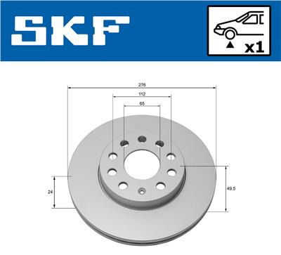 SKF VKBD 80122 V1