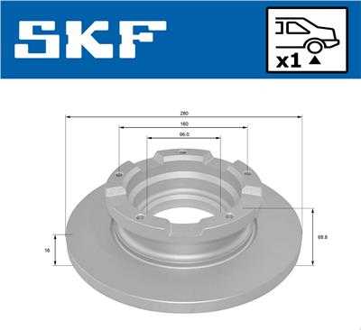 SKF VKBD 90045 S1 EAN: 7316581893638.