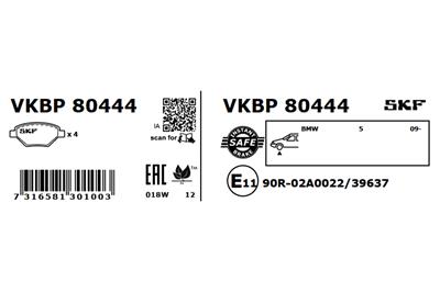 SKF VKBP 80444 Číslo výrobce: 23313. EAN: 7316581301003.