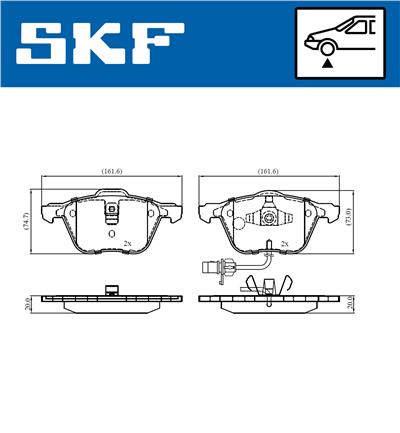 SKF VKBP 81035 E Číslo výrobce: 23269. EAN: 7316581492008.