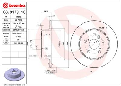 BREMBO 08.9179.10 EAN: 8020584917916.