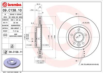 BREMBO 09.C138.11 EAN: 8020584217900.