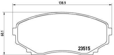 BREMBO P 49 028 Číslo výrobce: 23515. EAN: 8020584053652.