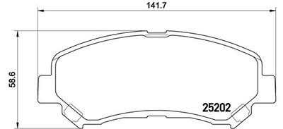 BREMBO P 79 028 Číslo výrobce: 25202. EAN: 8020584104910.