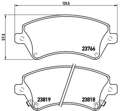 BREMBO P 83 064 Číslo výrobce: 23818. EAN: 8020584057995.