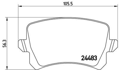 BREMBO P 85 109 Číslo výrobce: 24483. EAN: 8020584062586.