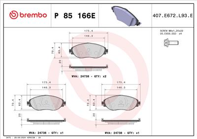 BREMBO P 85 166E