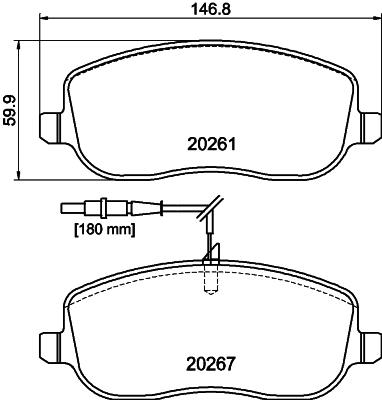 MINTEX MDB2531 Číslo výrobce: 20261. EAN: 5028740088770.