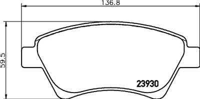 MINTEX MDB2327 Číslo výrobce: 23930. EAN: 5028740084437.