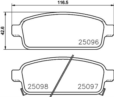 MINTEX MDB3182 Číslo výrobce: 25096. EAN: 5028740777254.