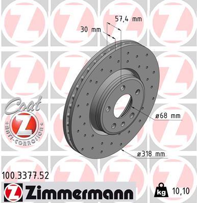 ZIMMERMANN 100.3377.52 EAN: 4250238767183.