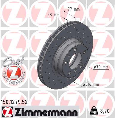 ZIMMERMANN 150.1279.52 EAN: 4250238752479.