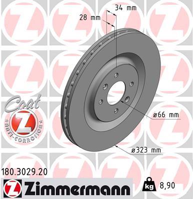 ZIMMERMANN 180.3029.20 EAN: 4250238765417.