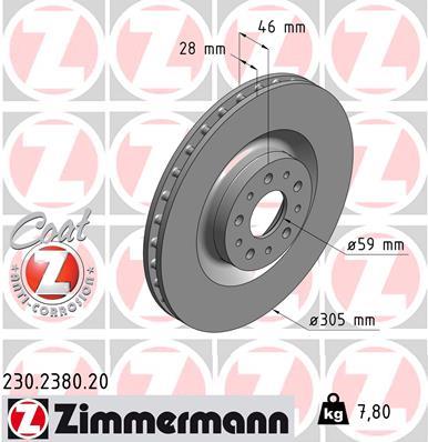 ZIMMERMANN 230.2380.20 EAN: 4250238755203.