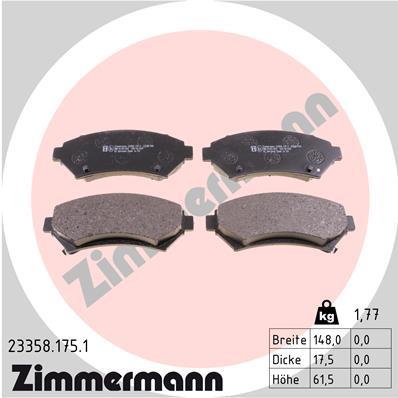 ZIMMERMANN 23358.175.1 Číslo výrobce: 23358. EAN: 4250238750369.