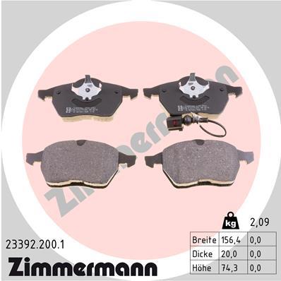 ZIMMERMANN 23392.200.1 Číslo výrobce: 20676. EAN: 4250238738107.