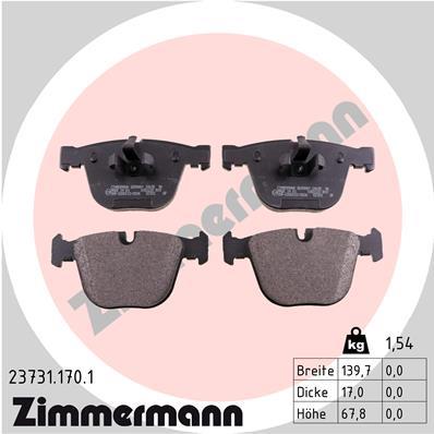 ZIMMERMANN 23731.170.1 Číslo výrobce: 23731. EAN: 4250238746478.