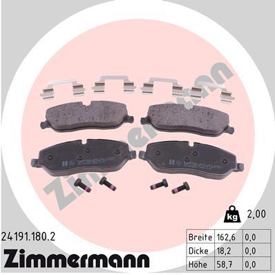 ZIMMERMANN 24191.180.2 Číslo výrobce: 24191. EAN: 4250238766032.