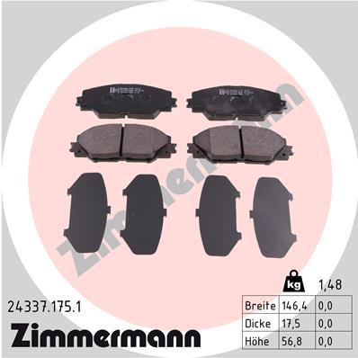 ZIMMERMANN 24337.175.1 Číslo výrobce: 24337. EAN: 4250238757818.