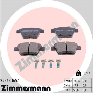 ZIMMERMANN 24563.165.1 Číslo výrobce: 24563. EAN: 4250238750437.