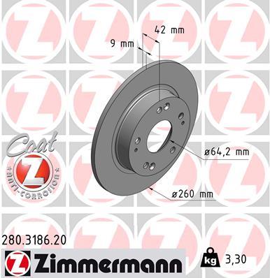 ZIMMERMANN 280.3186.20 EAN: 4250238754411.