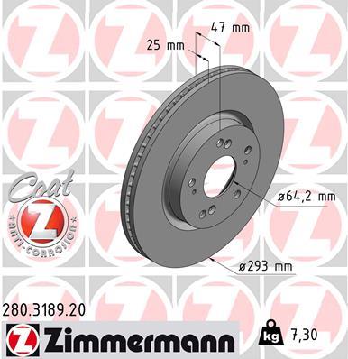 ZIMMERMANN 280.3189.20 EAN: 4250238765493.