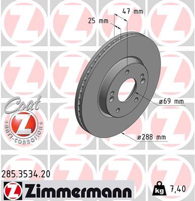 ZIMMERMANN 285.3534.20 EAN: 4250238777182.