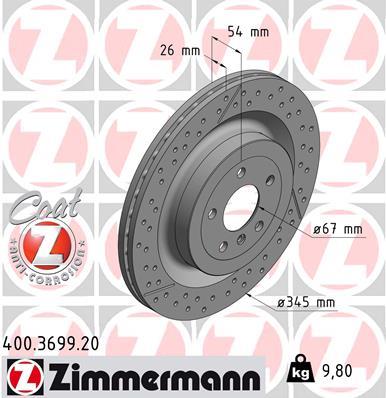 ZIMMERMANN 400.3699.20 EAN: 4250238760498.