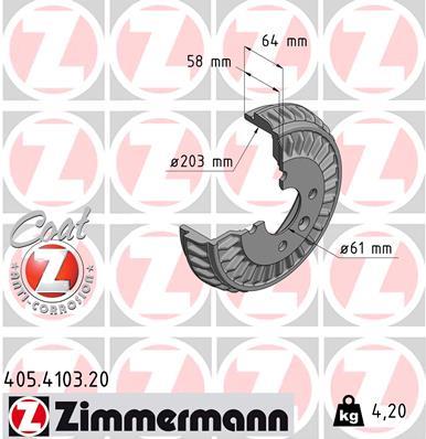 ZIMMERMANN 405.4103.20 EAN: 4250238778202.