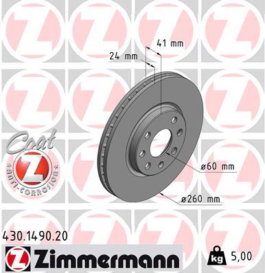 ZIMMERMANN 430.1490.20 EAN: 4250238719519.