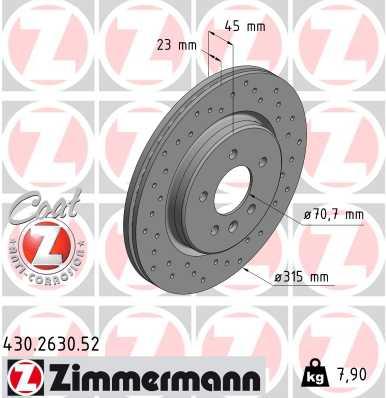 ZIMMERMANN 430.2630.52 EAN: 4250238763819.