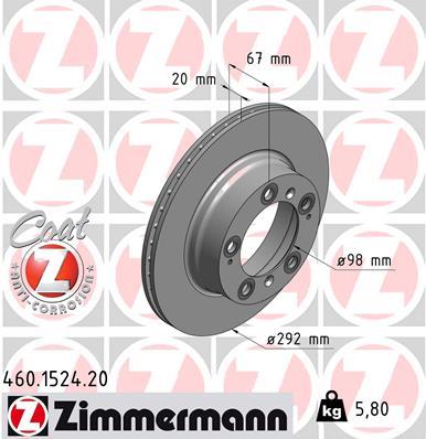 ZIMMERMANN 460.1524.20 EAN: 4250238719663.