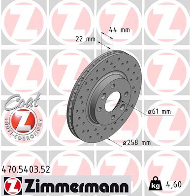 ZIMMERMANN 470.5403.52 EAN: 4250238765189.