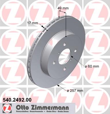 ZIMMERMANN 540.2492.00 EAN: 4250238712855.