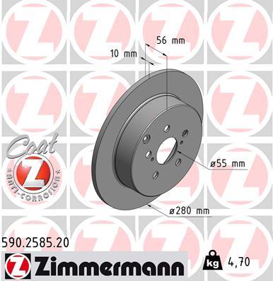 ZIMMERMANN 590.2585.20 EAN: 4250238762027.