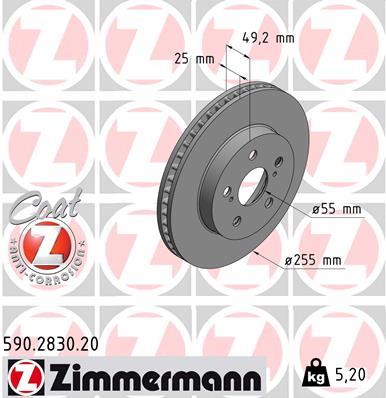 ZIMMERMANN 590.2830.20 EAN: 4250238776826.